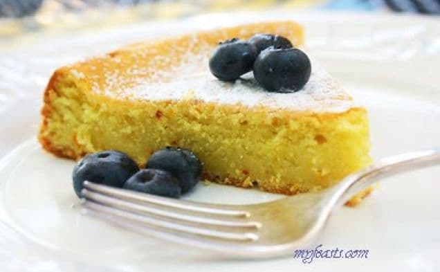 French Style Almond Saffron Cake