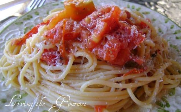 Garden Fresh Tomato Sauce & Spaghetti