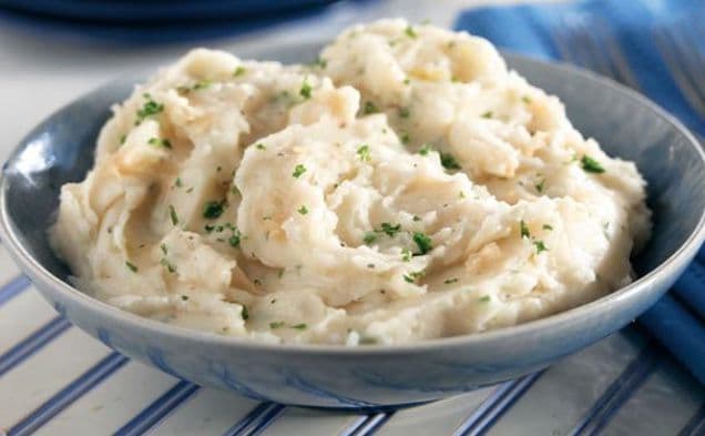 Garlic Low Fat Mashed Potatoes