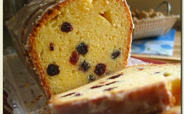 German Lemon Cake With Cranberry Aka Cranberry Zitronenkuchen