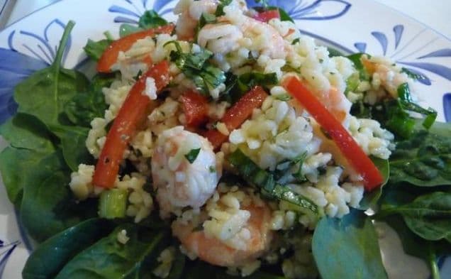 Greek Shrimp Orzo