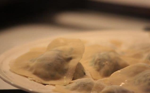 Heart Shaped Spinach Ravioli