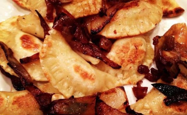 Homemade Pierogies with Sauteed Onions