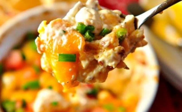 Hot Cheesy Bacon Party Dip