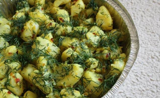 Indian-Style Dill and Turmeric Potato Salad