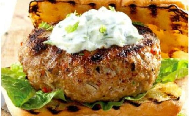 Lamb Burgers With Tzatziki Sauce