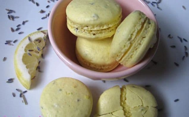 Lavender Tea With Lemon French Macarons