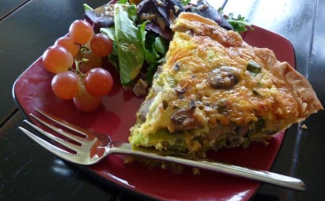 Leek and Mushroom Quiche