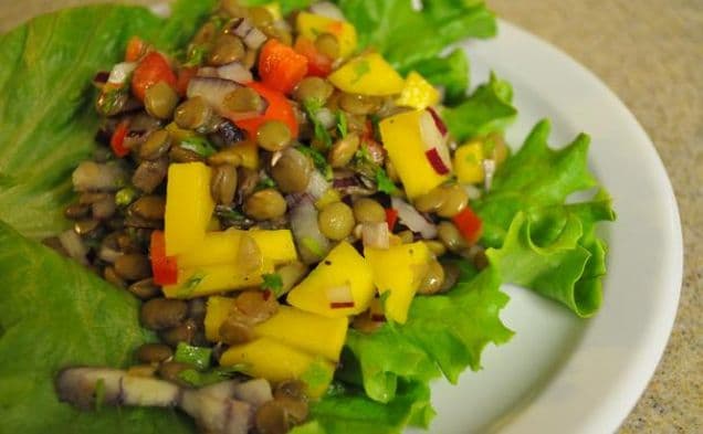 Lentil Mango Salad
