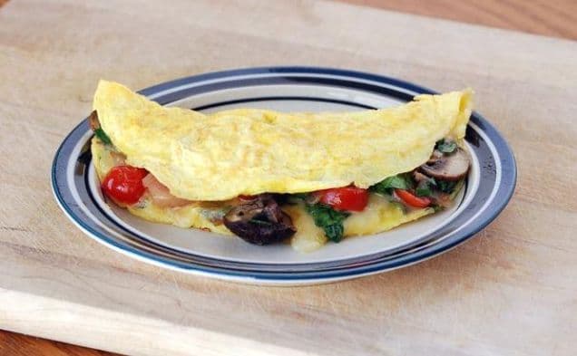 Loaded Veggie Omelet