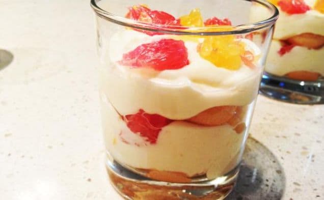 Mandarin and Ruby Red Grapefruit Tiramisu