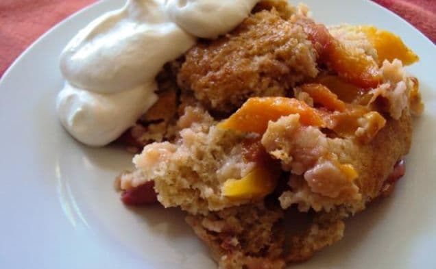 Mango Peach Cobbler