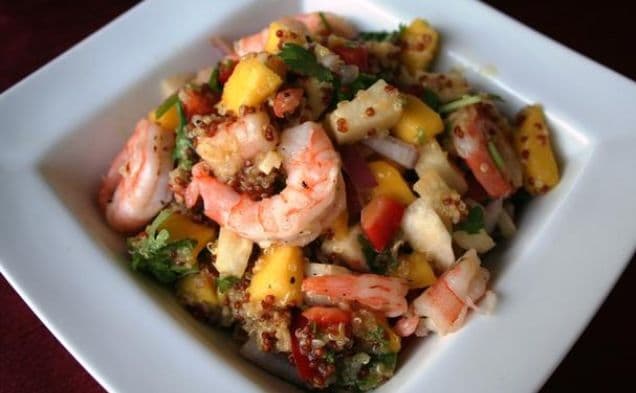 Mango Quinoa Salad With Shrimp