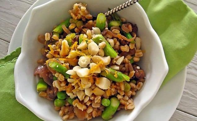 Meyer Lemon Scented Farro and Asparagus Salad