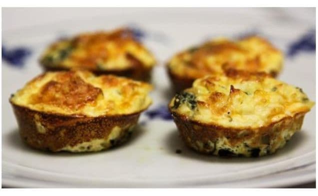 Mini Spinach and Feta Quiches