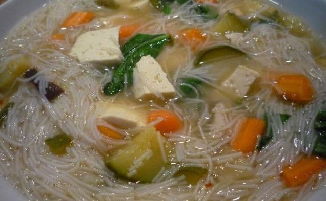 Miso Soup With Thin Noodles