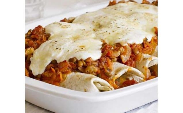 Mixed Bean Vegetarian Enchilada
