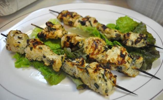 Moroccan Lemon Shish Kebabs
