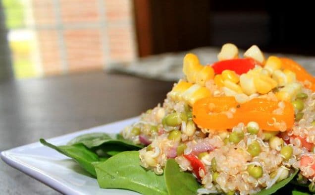 Mung Bean Sprout and Quinoa Salad