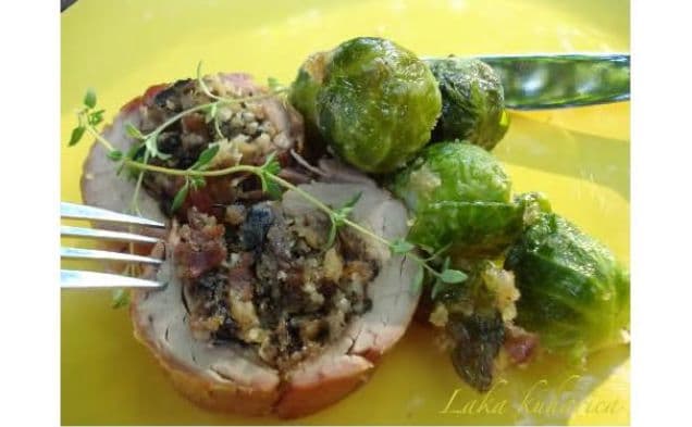 Mushroom Stuffed Pork Sirloin