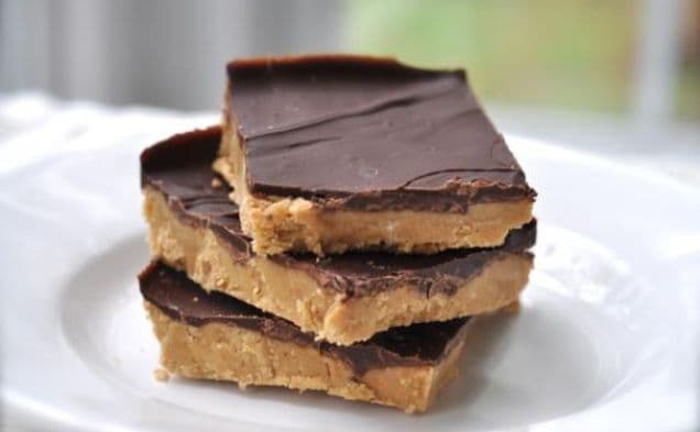 No Oven Peanut Butter Squares