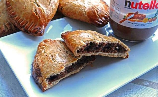 Nutella frangipane empanadas