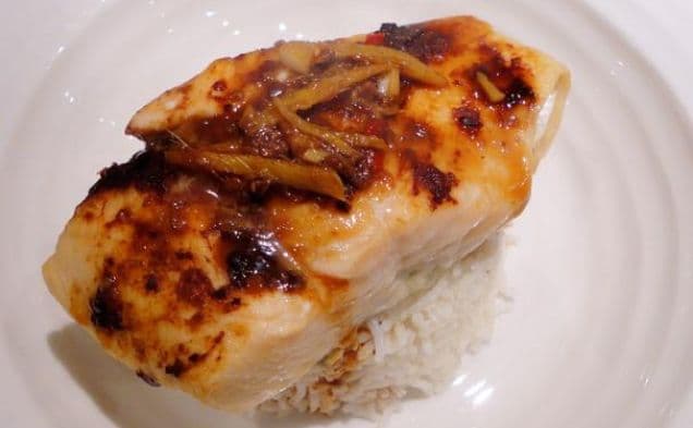 Oven Baked Salmon In Brown Miso
