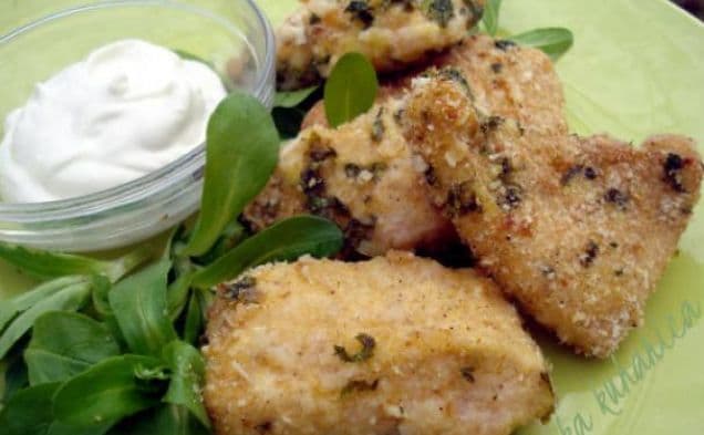 Parmesan chicken nuggets