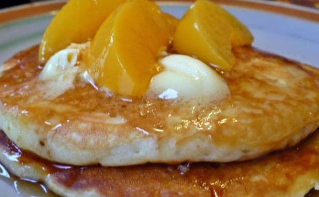 Peach & Brown Sugar Pancakes