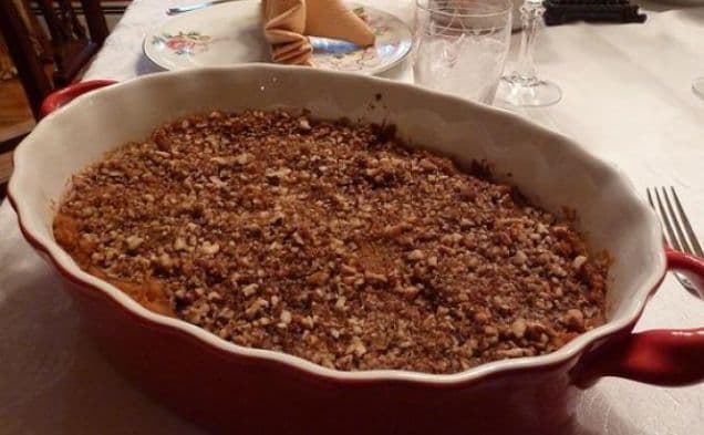 Pecan Topped Sweet Potato Casserole