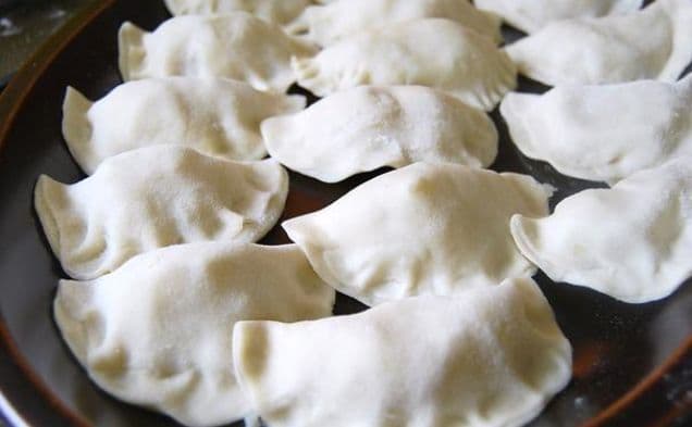 Pierogies with Caramelized Onion, Cabbage, and Potato