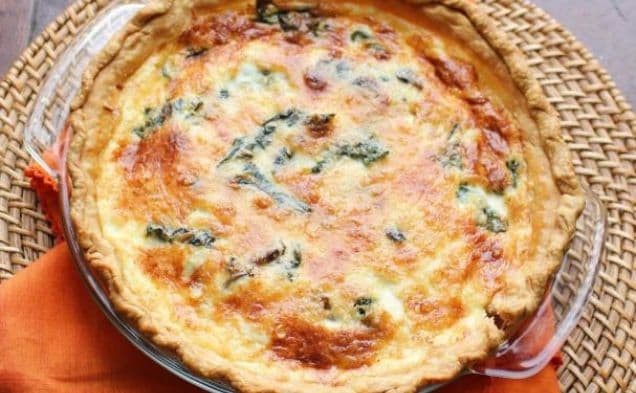 Quiche with Swiss Chard and Mushroom