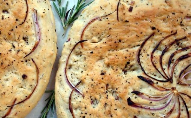 Rosemary and Red Onion Focaccia
