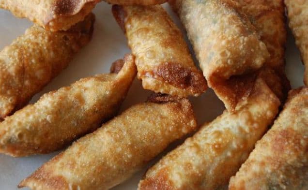 Salmon and Brown Rice Eggrolls