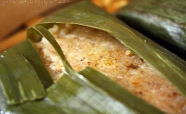 Salmon In Banana Leaf