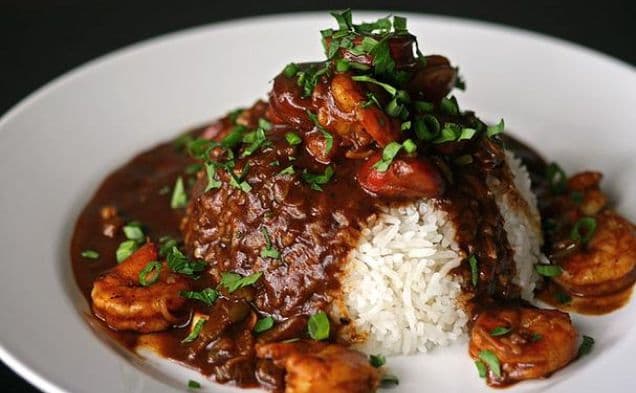 Shrimp & Sausage Étouffée