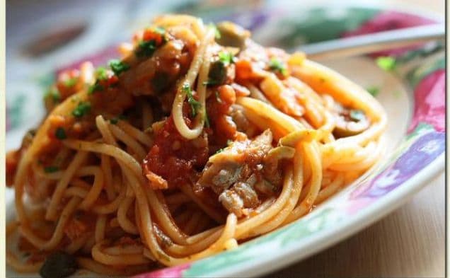 Spaghetti With Cape Hake Sauce