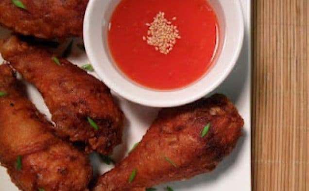 Spicy Fried Chicken w Sweet Chili Sauce
