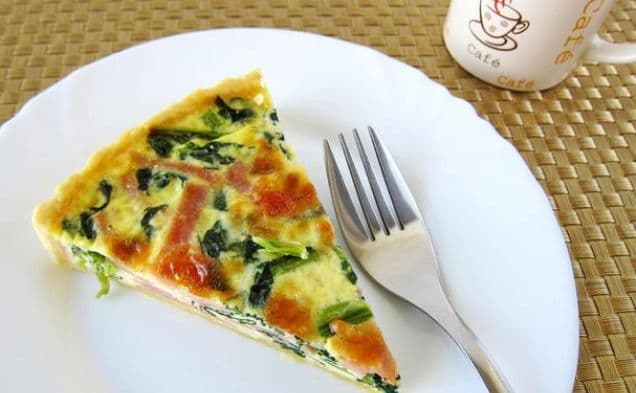 Spinach & Ham Quiche