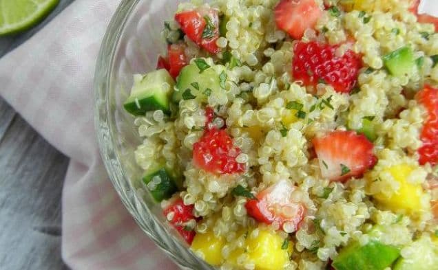 Strawberry-Mango Quinoa Salad