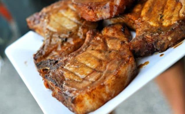 Sweet Mustard BBQ Pork Chops