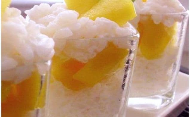 Thai-Style Sticky Rice & Mango Dessert Shots