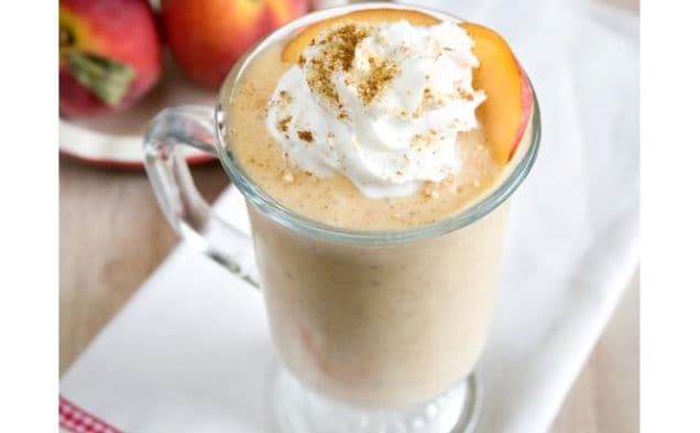Vegan Peach Cobbler Milkshake