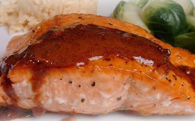 Wasabi & Honey Glazed-Salmon