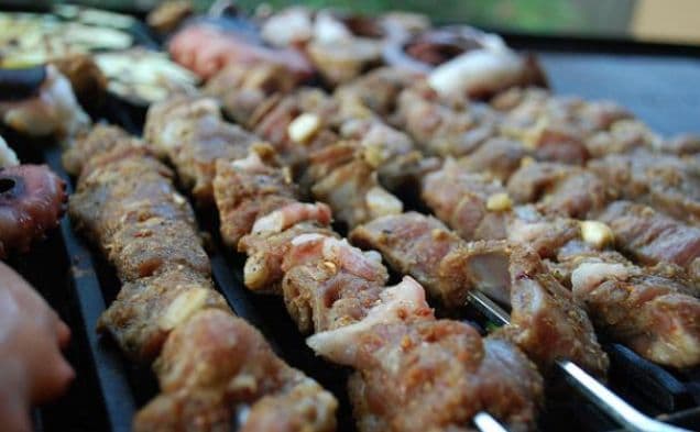 Yogurt Marinated Lamb Skewers