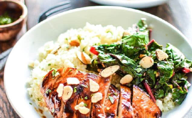 Barbecue Chicken Cauliflower Couscous Bowls