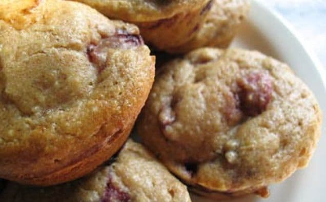 Cherry Blueberry Muffins