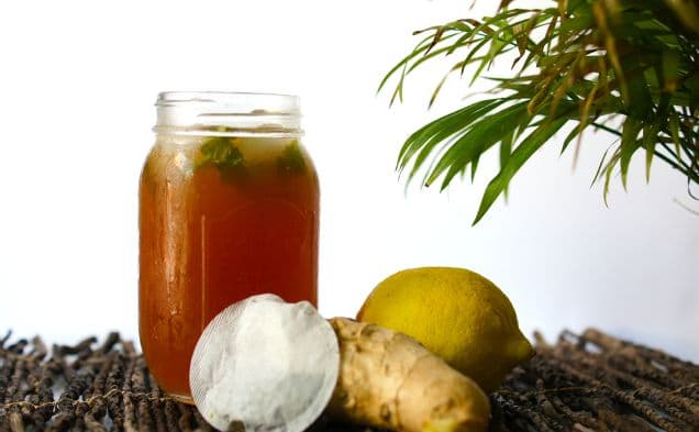 Honey Ginger Lemon Iced Tea