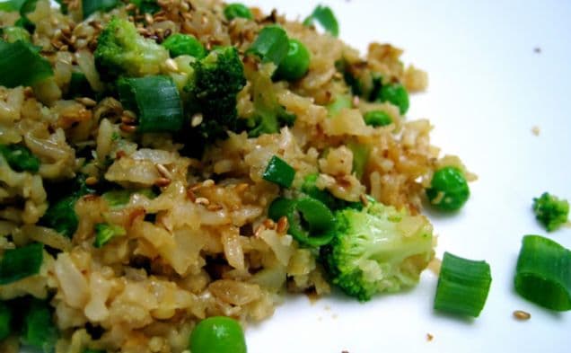Cauliflower, Brown Rice, and Vegetable Fried Rice