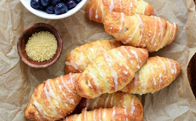 Blueberry Almond Crescent Rolls